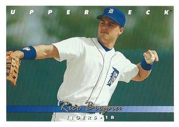 #386 Rico Brogna - Detroit Tigers - 1993 Upper Deck Baseball