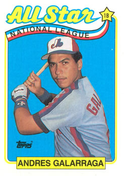 #386 Andres Galarraga - Montreal Expos - 1989 Topps Baseball