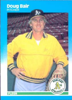 #386 Doug Bair - Oakland Athletics - 1987 Fleer Baseball