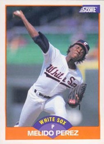 #386 Melido Perez - Chicago White Sox - 1989 Score Baseball