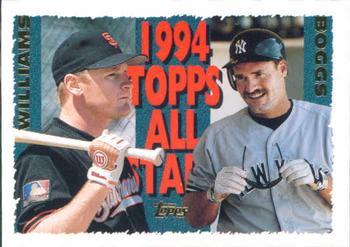 #386 Matt Williams / Wade Boggs - San Francisco Giants / New York Yankees - 1995 Topps Baseball