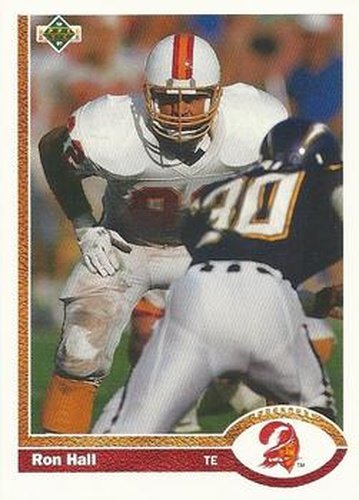 #386 Ron Hall - Tampa Bay Buccaneers - 1991 Upper Deck Football