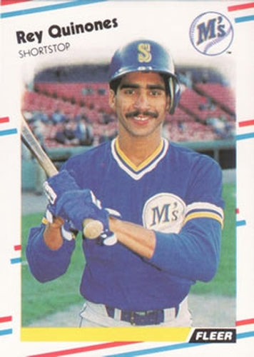 #386 Rey Quinones - Seattle Mariners - 1988 Fleer Baseball