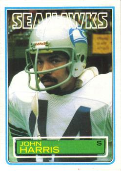 #386 John Harris - Seattle Seahawks - 1983 Topps Football