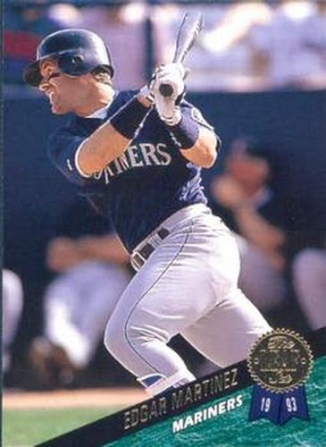#386 Edgar Martinez - Seattle Mariners - 1993 Leaf Baseball