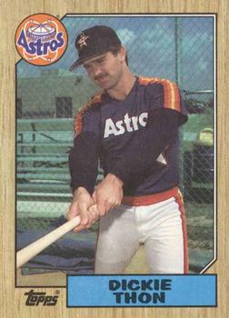 #386 Dickie Thon - Houston Astros - 1987 Topps Baseball