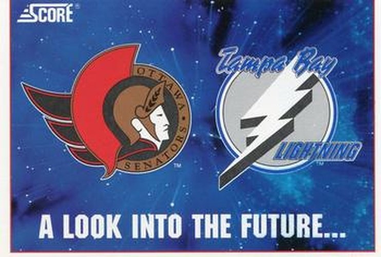 #386 A Look Into the Future - Ottawa Senators - Tampa Bay Lightning - 1991-92 Score Canadian Bilingual Hockey