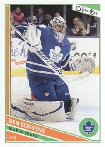#386 Ben Scrivens - Toronto Maple Leafs - 2013-14 O-Pee-Chee Hockey