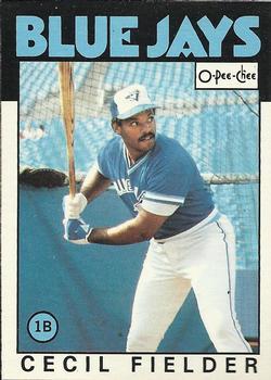 #386 Cecil Fielder - Toronto Blue Jays - 1986 O-Pee-Chee Baseball