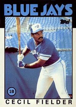 #386 Cecil Fielder - Toronto Blue Jays - 1986 Topps Baseball
