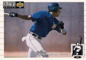 #386 Darryl Hamilton - Milwaukee Brewers - 1994 Collector's Choice Baseball