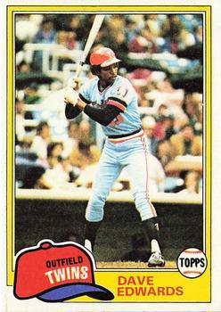 #386 Dave Edwards - Minnesota Twins - 1981 Topps Baseball