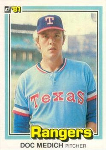 #386 Doc Medich - Texas Rangers - 1981 Donruss Baseball