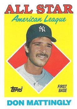 #386 Don Mattingly - New York Yankees - 1988 Topps Baseball