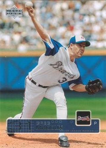 #386 Greg Maddux - Atlanta Braves - 2003 Upper Deck Baseball