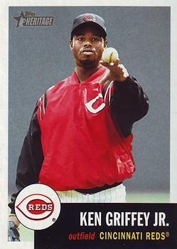 #386 Ken Griffey Jr. - Cincinnati Reds - 2002 Topps Heritage Baseball