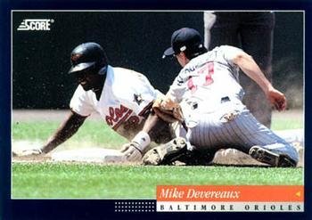 #386 Mike Devereaux - Baltimore Orioles -1994 Score Baseball