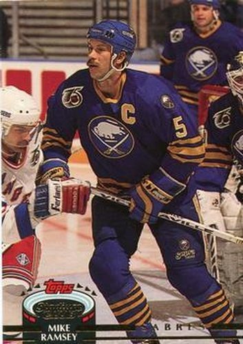 #386 Mike Ramsey - Buffalo Sabres - 1992-93 Stadium Club Hockey