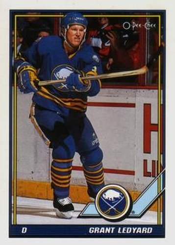 #386 Grant Ledyard - Buffalo Sabres - 1991-92 O-Pee-Chee Hockey