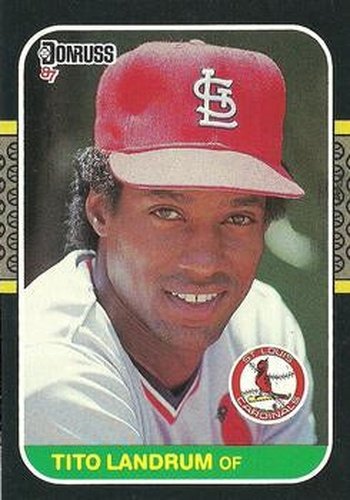 #386 Tito Landrum - St. Louis Cardinals - 1987 Donruss Baseball