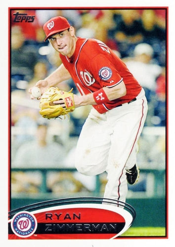 #386 Ryan Zimmerman - Washington Nationals - 2012 Topps Baseball