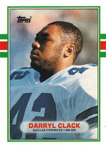 #386 Darryl Clack - Dallas Cowboys - 1989 Topps Football