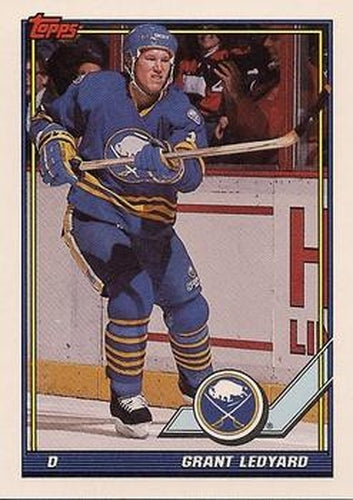 #386 Grant Ledyard - Buffalo Sabres - 1991-92 Topps Hockey