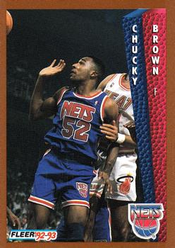 #386 Chucky Brown - New Jersey Nets - 1992-93 Fleer Basketball