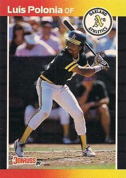 #386 Luis Polonia - Oakland Athletics - 1989 Donruss Baseball