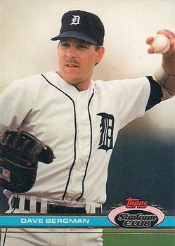 #386 Dave Bergman - Detroit Tigers - 1991 Stadium Club Baseball