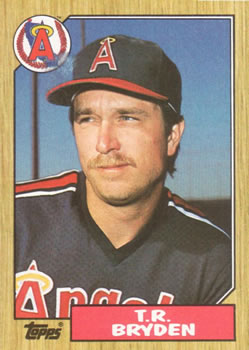 #387 T.R. Bryden - California Angels - 1987 Topps Baseball