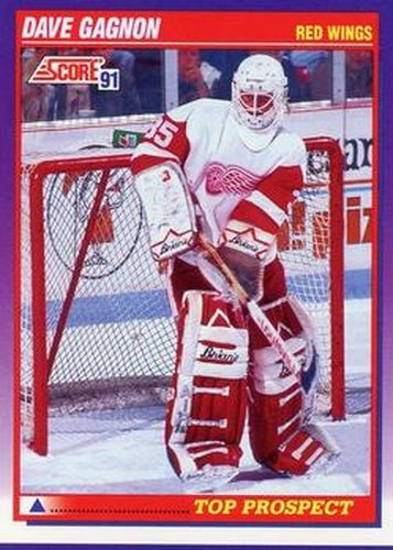 #387 Dave Gagnon - Detroit Red Wings - 1991-92 Score American Hockey
