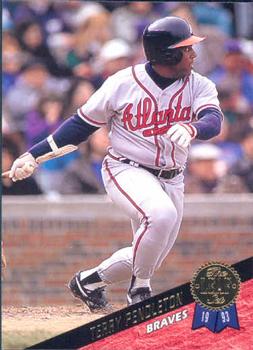 #387 Terry Pendleton - Atlanta Braves - 1993 Leaf Baseball