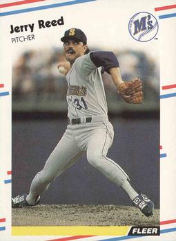 #387 Jerry Reed - Seattle Mariners - 1988 Fleer Baseball