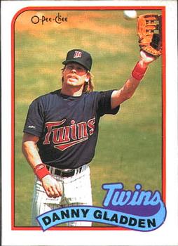 #387 Danny Gladden - Minnesota Twins - 1989 O-Pee-Chee Baseball