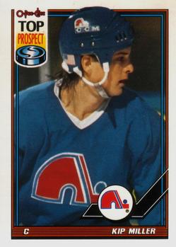 #387 Kip Miller - Quebec Nordiques - 1991-92 O-Pee-Chee Hockey