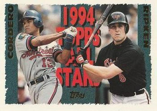 #387 Cal Ripken Jr. / Wil Cordero - Montreal Expos / Baltimore Orioles - 1995 Topps Baseball
