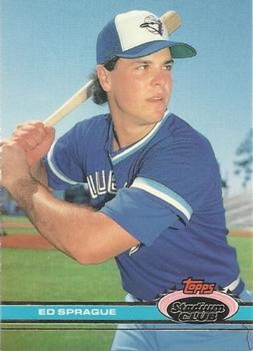 #387 Ed Sprague - Toronto Blue Jays - 1991 Stadium Club Baseball