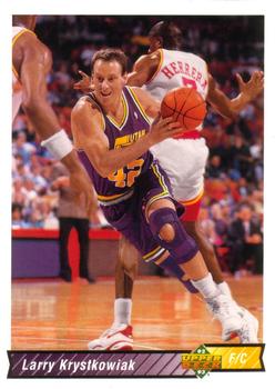#387 Larry Krystkowiak - Utah Jazz - 1992-93 Upper Deck Basketball