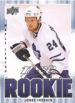 #387 Jonas Frogren - Toronto Maple Leafs - 2008-09 Upper Deck MVP Hockey