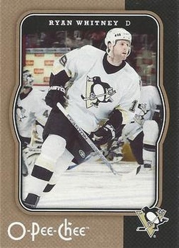 #387 Ryan Whitney - Pittsburgh Penguins - 2007-08 O-Pee-Chee Hockey