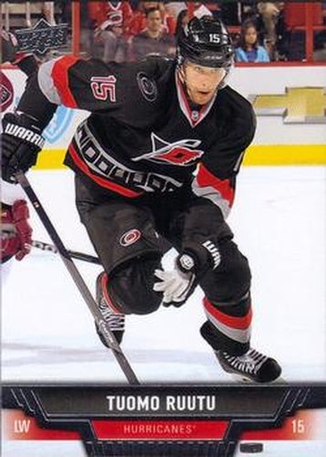 #387 Tuomo Ruutu - Carolina Hurricanes - 2013-14 Upper Deck Hockey