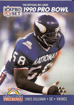 #387 Chris Doleman - Minnesota Vikings - 1990 Pro Set Football