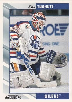 #387 Ron Tugnutt - Edmonton Oilers - 1992-93 Score USA Hockey