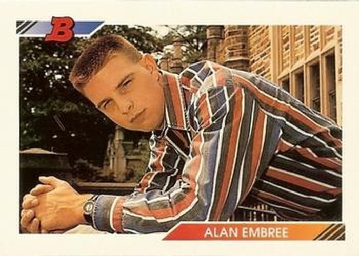 #387 Alan Embree - Cleveland Indians - 1992 Bowman Baseball