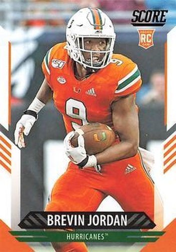 #387 Brevin Jordan - Miami Hurricanes - 2021 Score Football