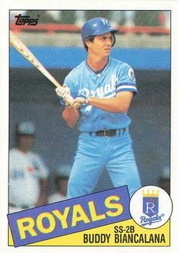 #387 Buddy Biancalana - Kansas City Royals - 1985 Topps Baseball