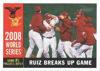 #387 Carlos Ruiz - Philadelphia Phillies - 2009 Topps Heritage Baseball