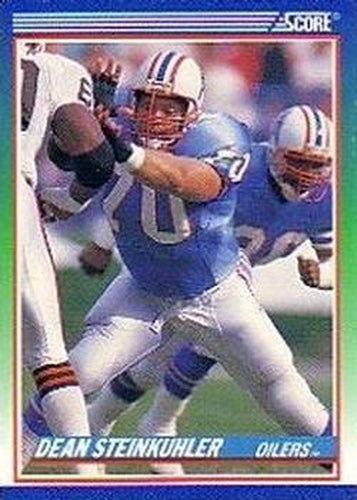 #387 Dean Steinkuhler - Houston Oilers - 1990 Score Football