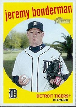 #387 Jeremy Bonderman - Detroit Tigers - 2008 Topps Heritage Baseball